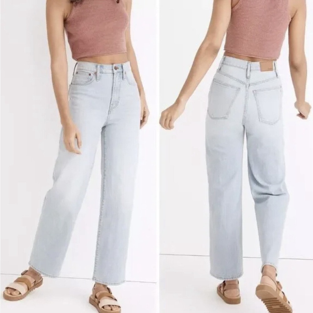 MADEWELL STRAIGHT LEG LIGHT WASH JEANS SIZE 23